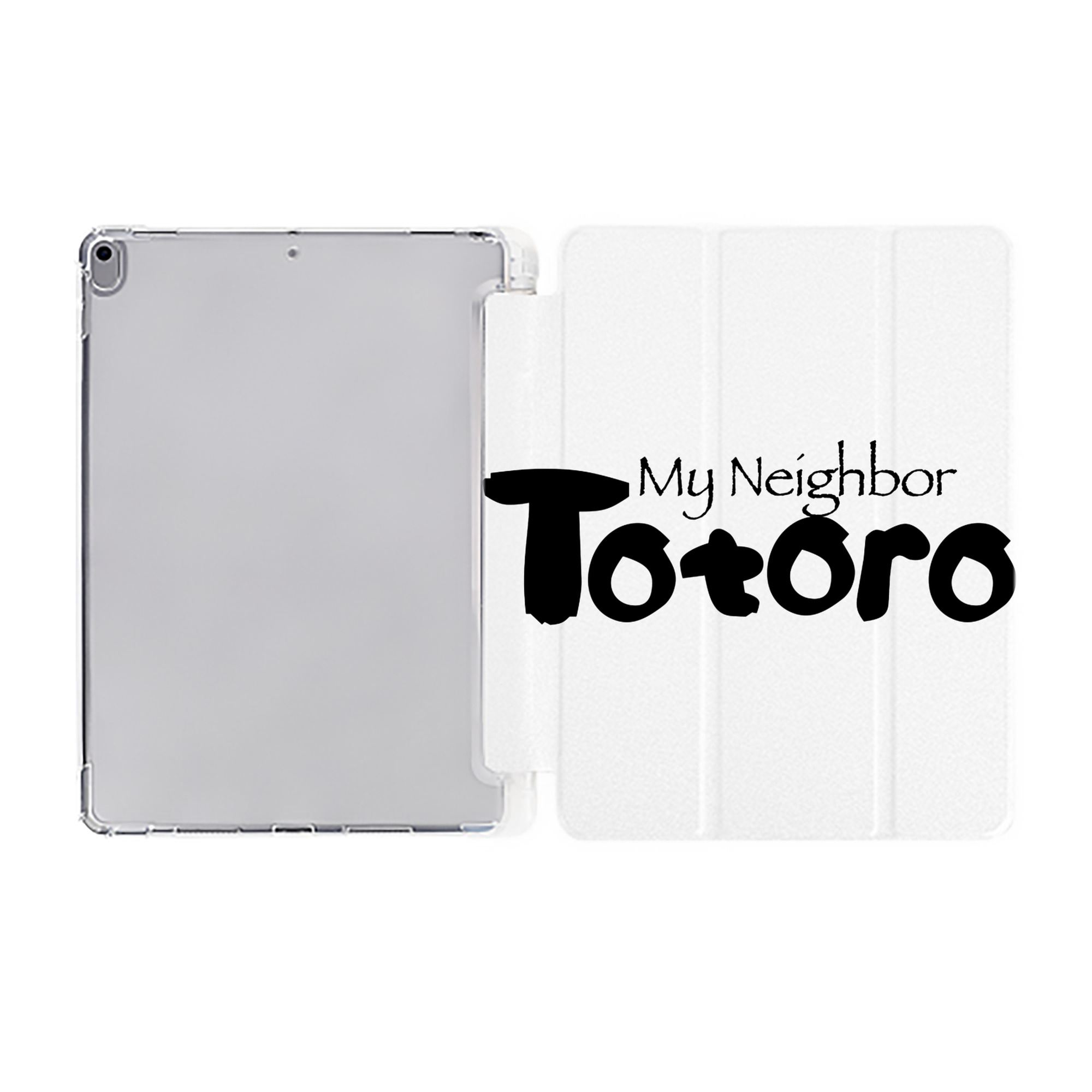 （画像用） となりのトトロ 草壁メイ 草壁サツキ My Neighbor Totoro Satsuki Kusakabe Mei Kusakabe IPad ケース ペン収納付き 三つ折りスタンド PUレザー×シリコン 対応機種9.5/10.5/10.9インチ